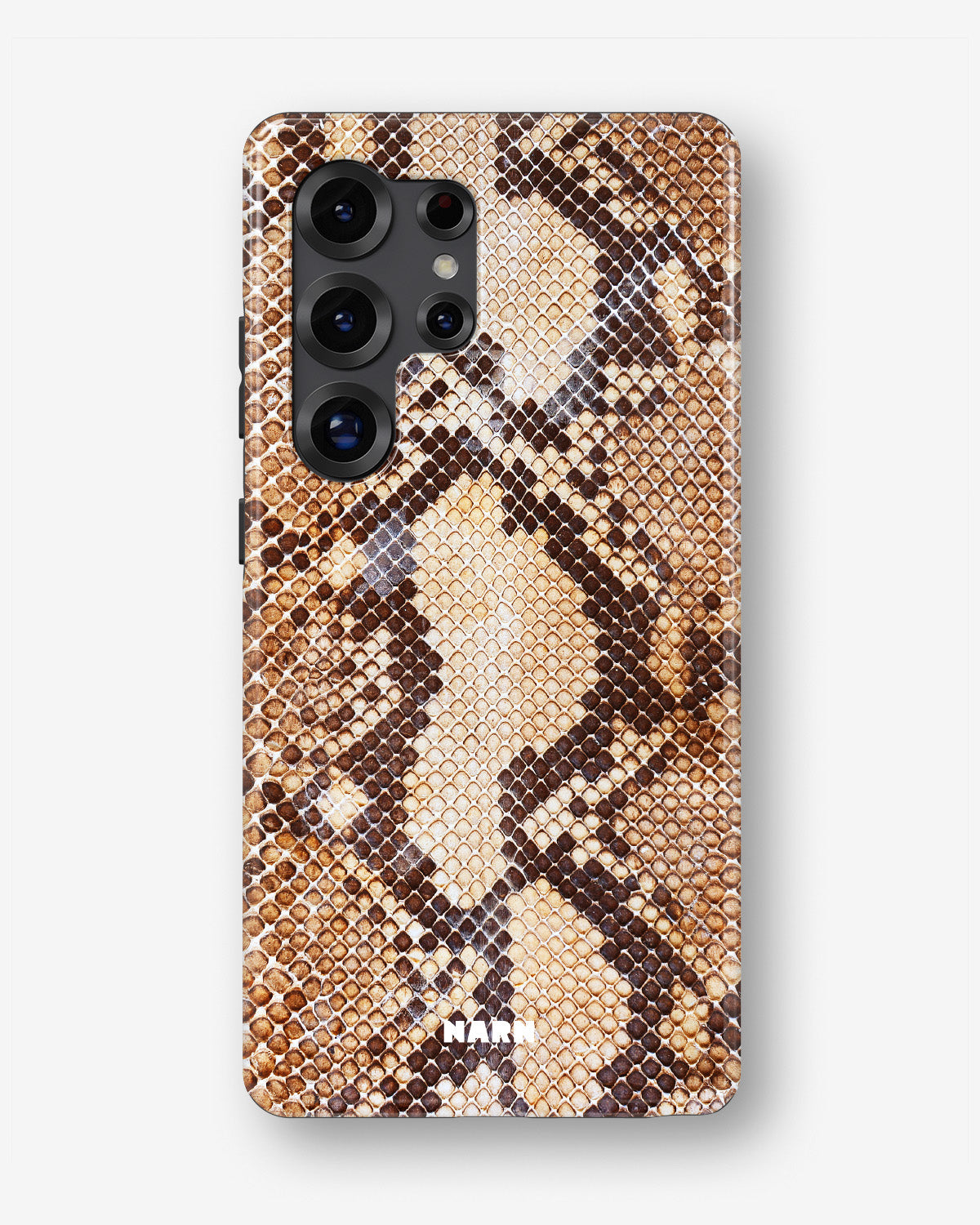 Samsung Galaxy S24 Ultra Tough Case – Brown Snakeskin - View 1