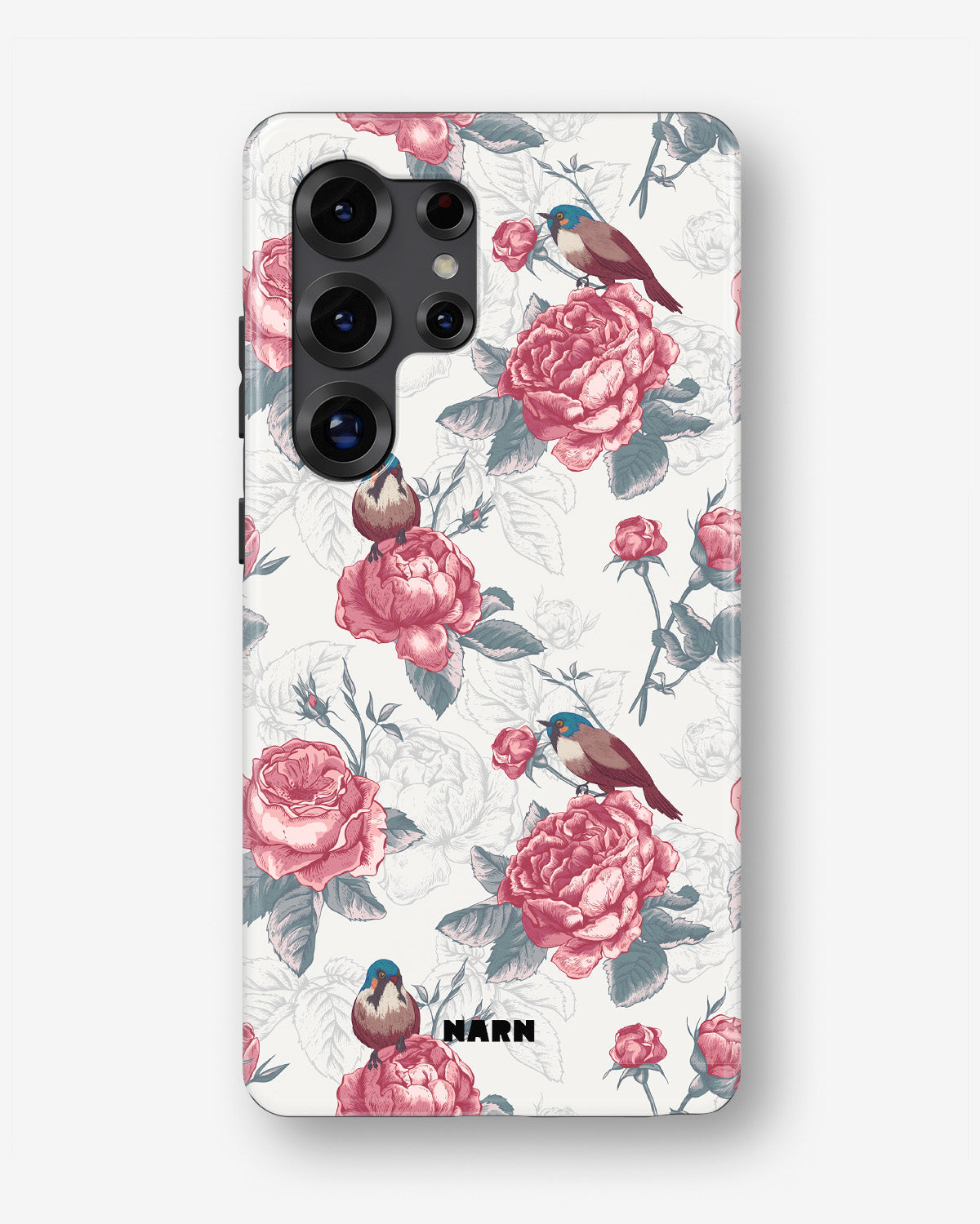 Samsung Galaxy S24 Ultra Tough Case – Birds Among Roses - View 1