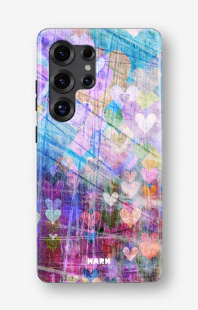 Samsung Galaxy S24 Ultra Tough Case – Purple Hearts - View 1