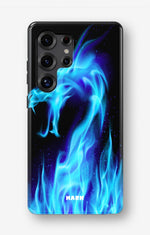 Samsung Galaxy S24 Ultra Tough Case – Blue Flames Dragon - View 1