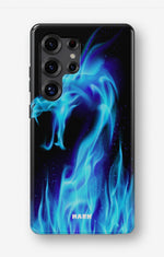 Samsung Galaxy S24 Ultra Tough Case – Blue Flames Dragon - View 1