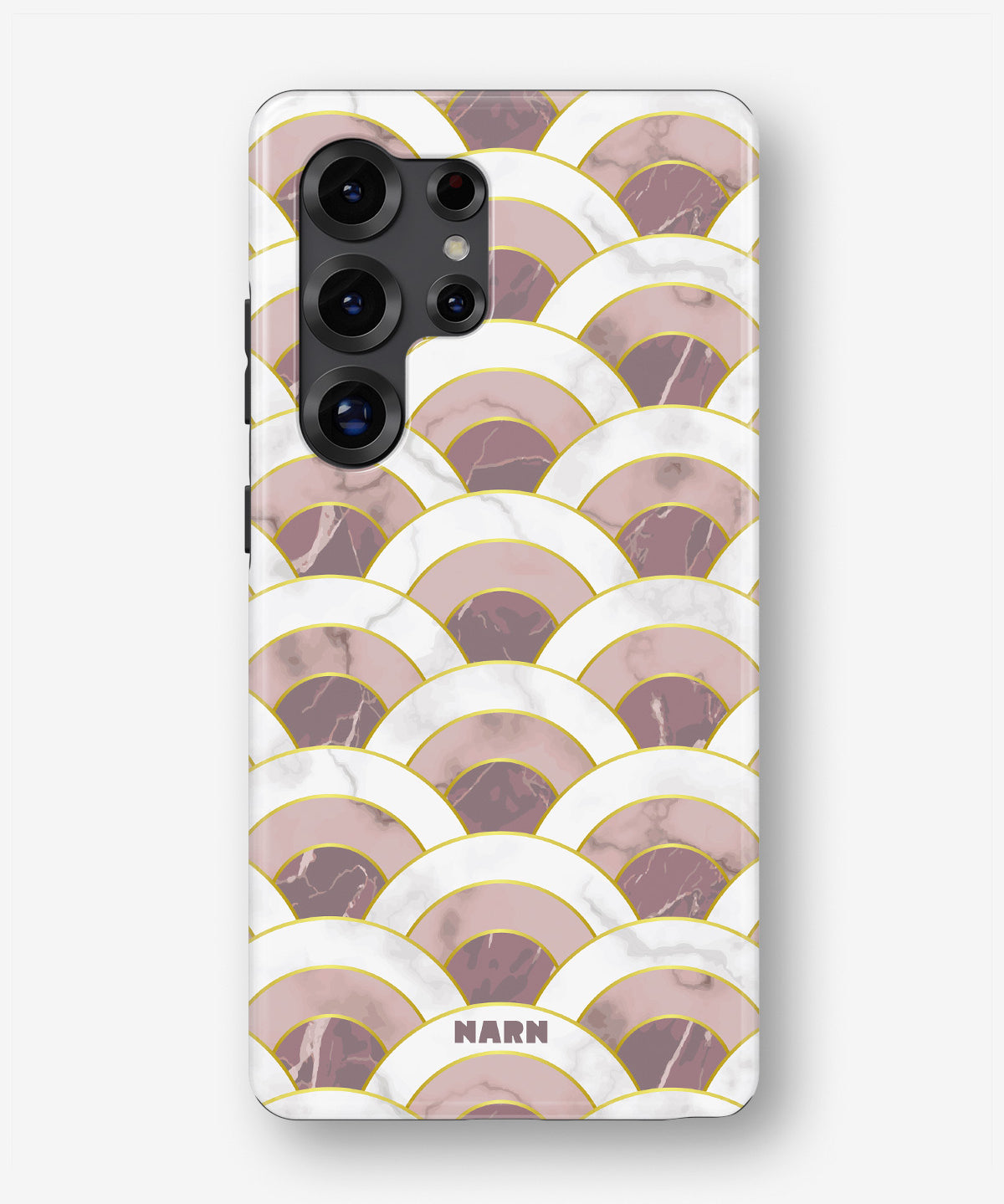 Samsung Galaxy S24 Ultra Tough Case – Pink Marble Waves - View 1