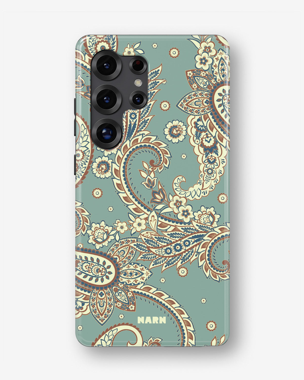 Samsung Galaxy S24 Ultra Tough Case – Paisley Green - View 1