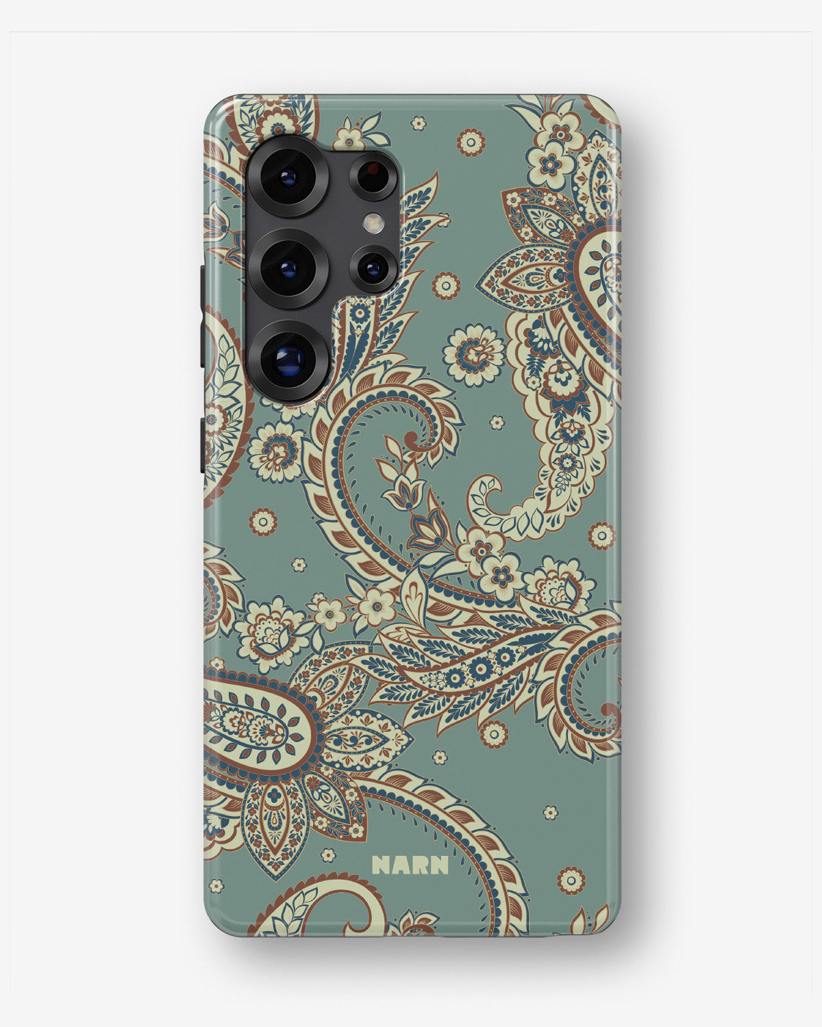 Samsung Galaxy S24 Ultra Tough Case – Paisley Green - View 1