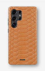 Samsung Galaxy S24 Ultra Tough Case – Orange Snake - View 1