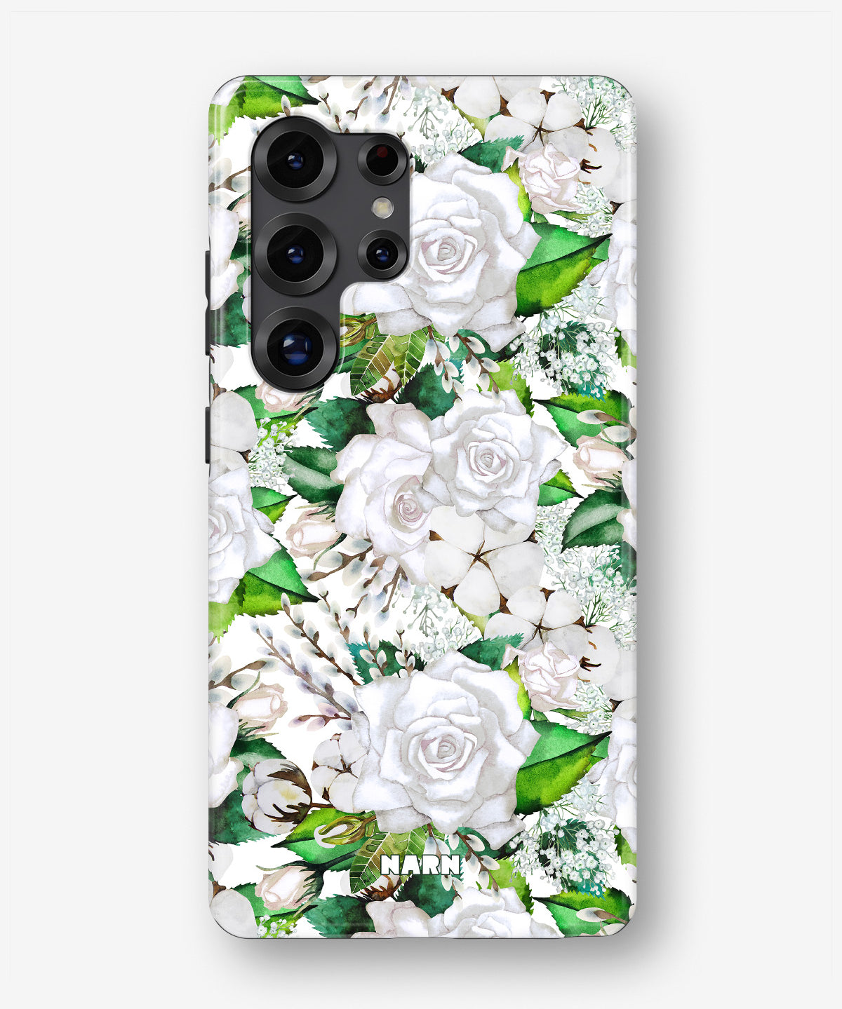 Samsung Galaxy S24 Ultra Tough Case – White Bloom - View 1