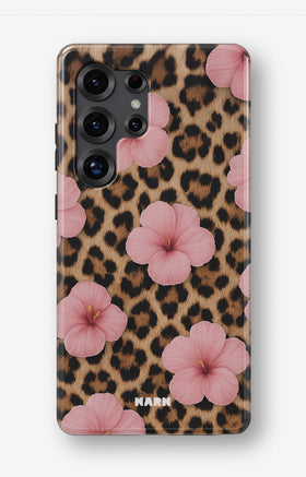 Samsung Galaxy S24 Ultra Tough Case – Leopard Flower - View 1