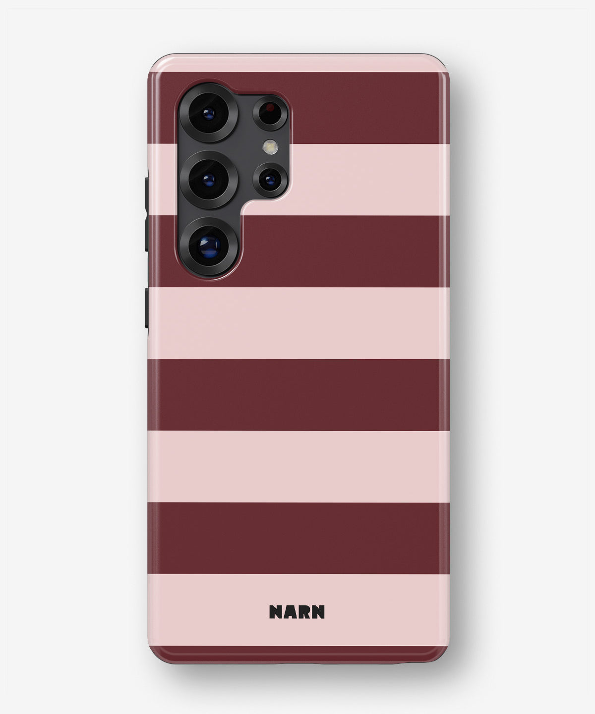 Samsung Galaxy S24 Ultra Tough Case – Cranberry Stripe - View 1