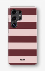 Samsung Galaxy S24 Ultra Tough Case – Cranberry Stripe - View 1