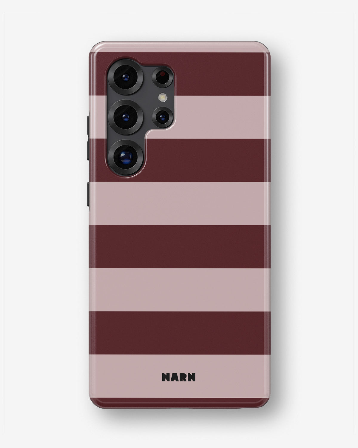 Samsung Galaxy S24 Ultra Tough Case – Cranberry Stripe - View 1