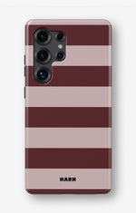 Samsung Galaxy S24 Ultra Tough Case – Cranberry Stripe - View 1
