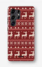 Samsung Galaxy S24 Ultra Tough Case – Reindeer Knit - View 1