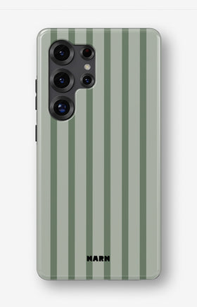 Samsung Galaxy S24 Ultra Tough Case – Sage Stripes - View 1