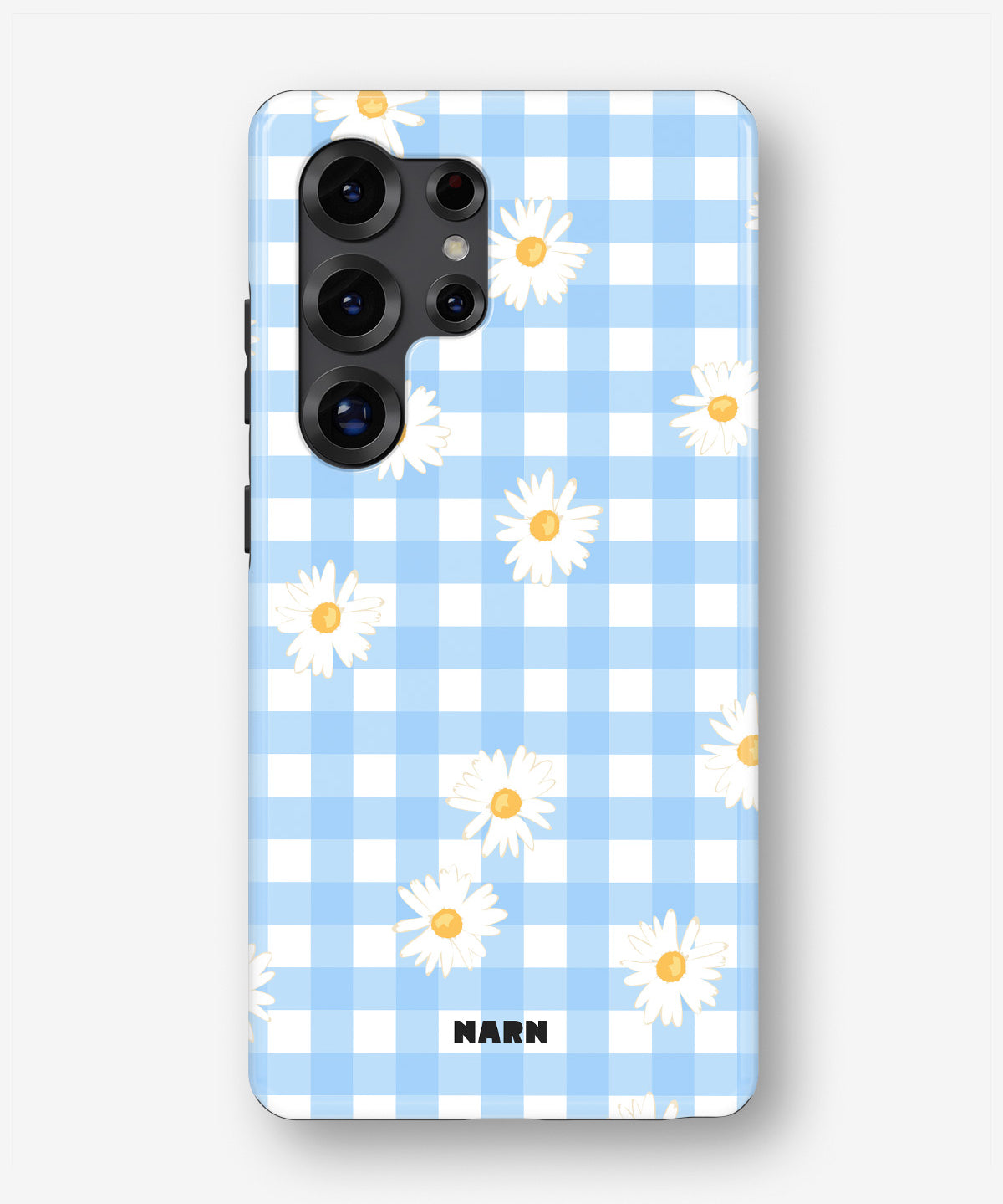Samsung Galaxy S24 Ultra Tough Case – Blue Daisies - View 1