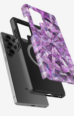 Samsung Galaxy S24 Ultra Tough Case – Lavender Crystals - View 2