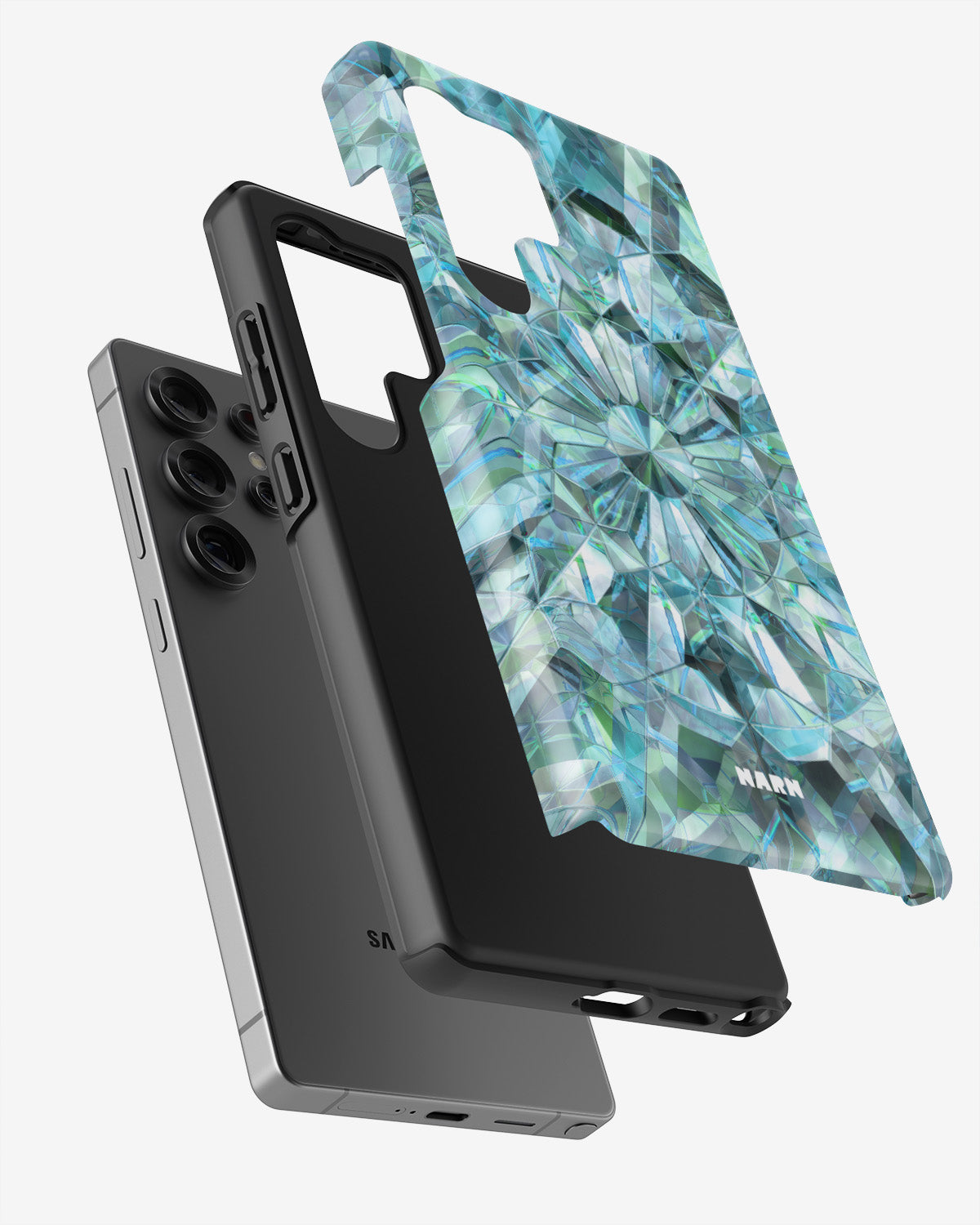Samsung Galaxy S24 Ultra Tough Case – Green Crystals - View 2