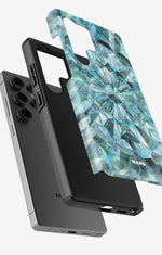 Samsung Galaxy S24 Ultra Tough Case – Green Crystals - View 2