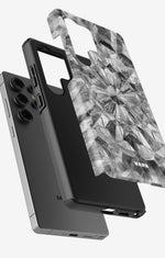 Samsung Galaxy S24 Ultra Tough Case – Grey Crystals - View 2