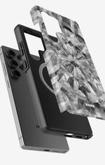 Samsung Galaxy S24 Ultra Tough Case – Grey Crystals - View 2
