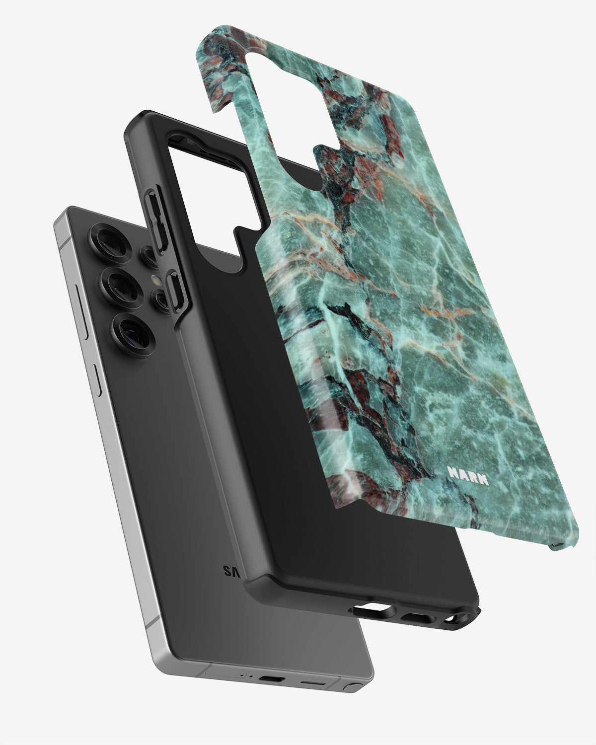 Samsung Galaxy S24 Ultra Tough Case – Green Marble - View 2