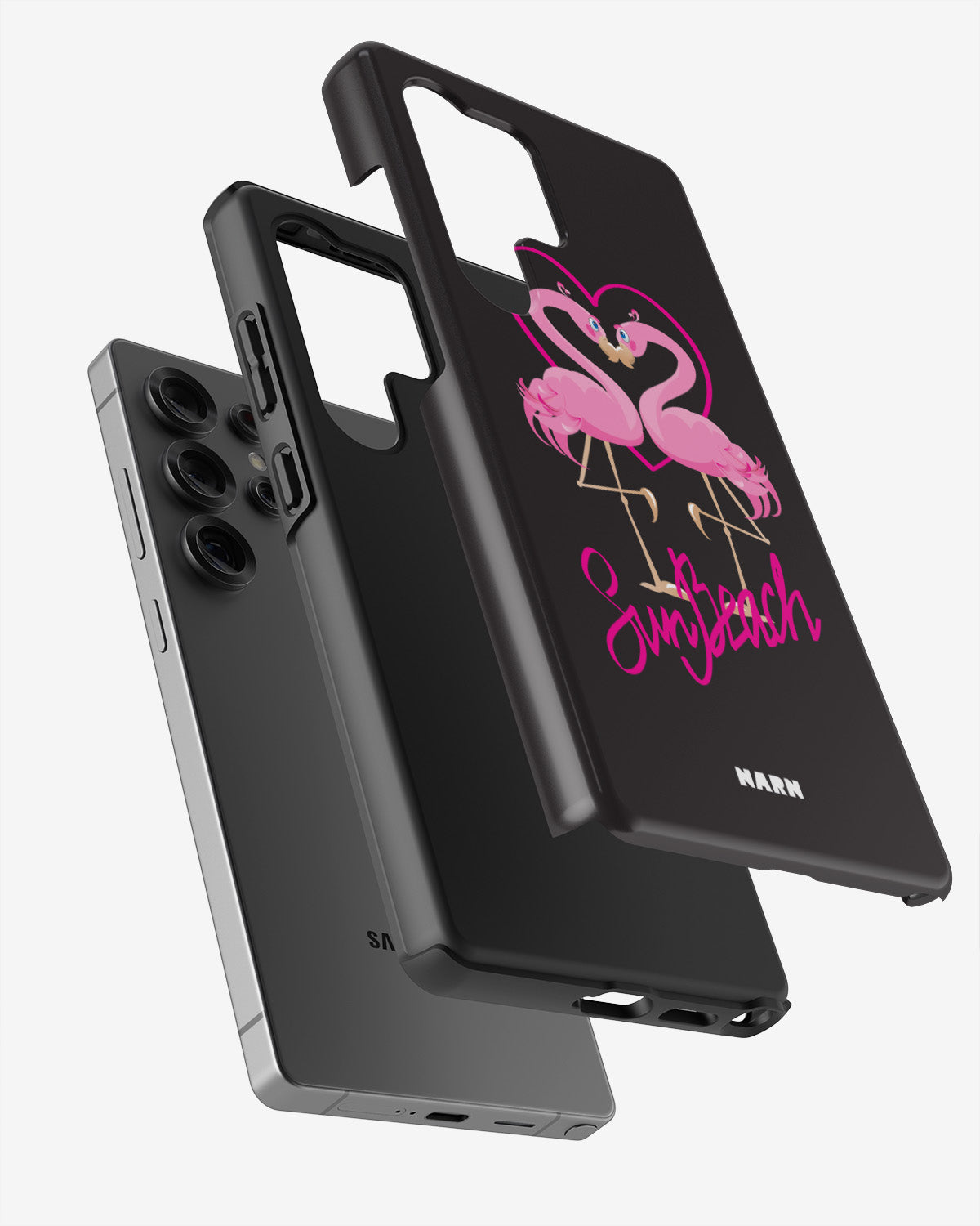 Samsung Galaxy S24 Ultra Tough Case – Beach Flamingo - View 2