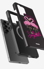 Samsung Galaxy S24 Ultra Tough Case – Beach Flamingo - View 2