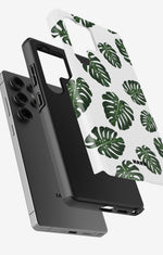 Samsung Galaxy S24 Ultra Tough Case – Monstera Pattern - View 2