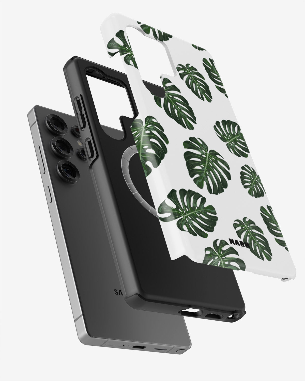 Samsung Galaxy S24 Ultra Tough Case – Monstera Pattern - View 2