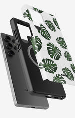 Samsung Galaxy S24 Ultra Tough Case – Monstera Pattern - View 2