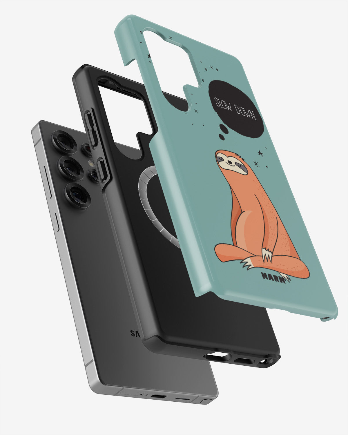 Samsung Galaxy S24 Ultra Tough Case – Slow Down Sloth - View 2