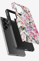 Samsung Galaxy S24 Ultra Tough Case – Watercolor Flowers - View 2