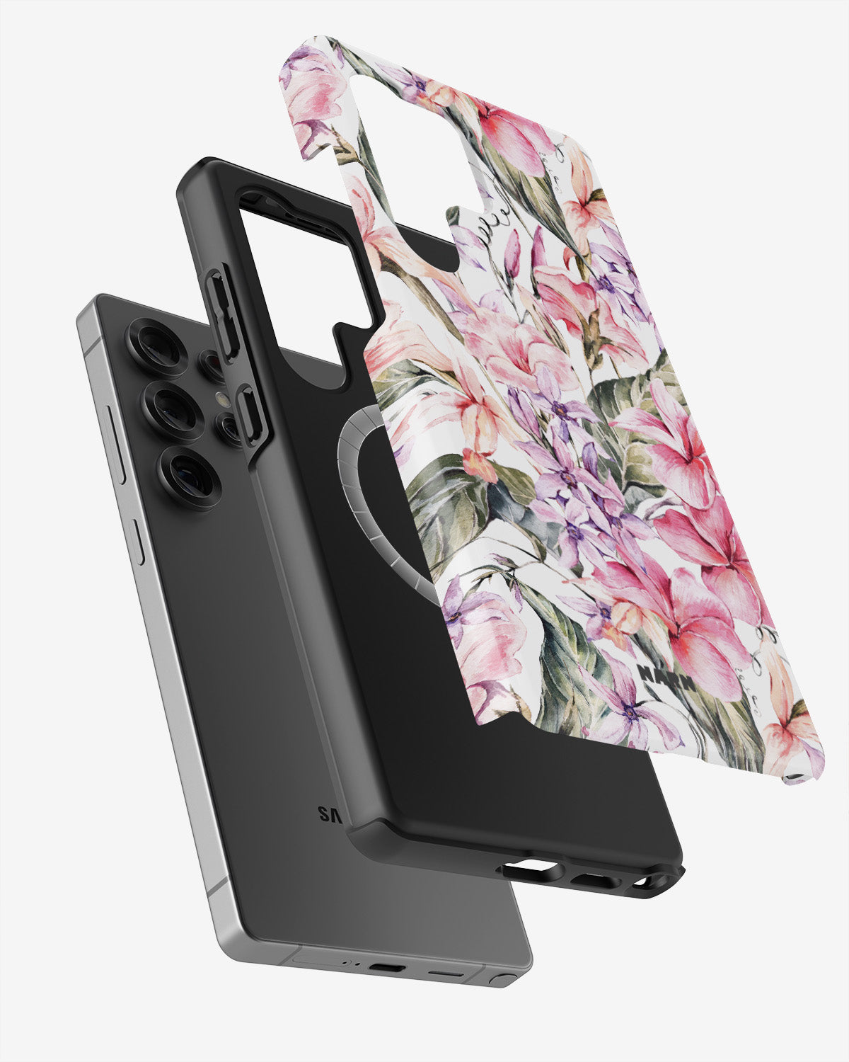 Samsung Galaxy S24 Ultra Tough Case – Watercolor Flowers - View 2