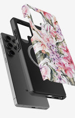 Samsung Galaxy S24 Ultra Tough Case – Watercolor Flowers - View 2