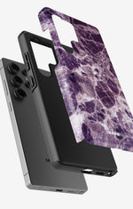 Samsung Galaxy S24 Ultra Tough Case – Purple Marble - View 2