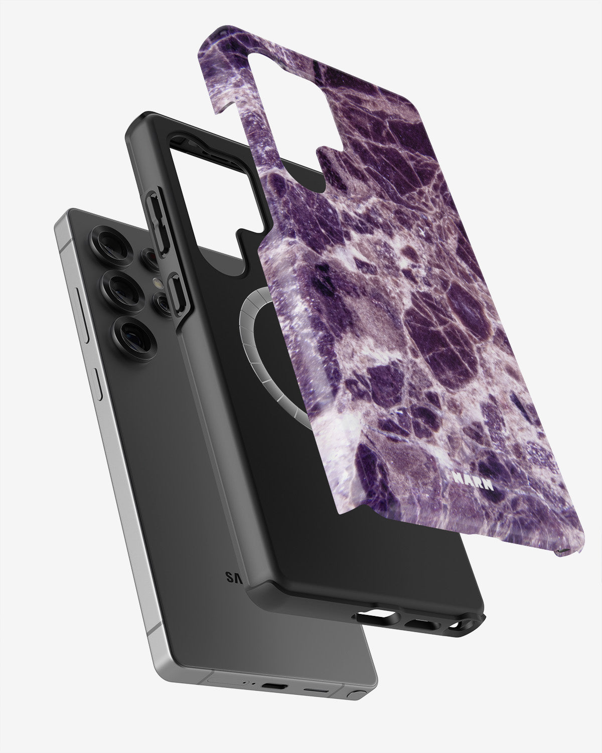 Samsung Galaxy S24 Ultra Tough Case – Purple Marble - View 2