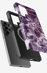 Samsung Galaxy S24 Ultra Tough Case – Purple Marble - View 2