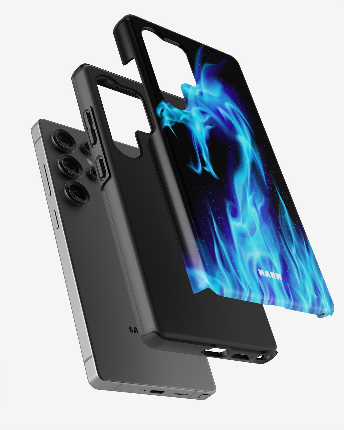 Samsung Galaxy S24 Ultra Tough Case – Blue Flames Dragon - View 2
