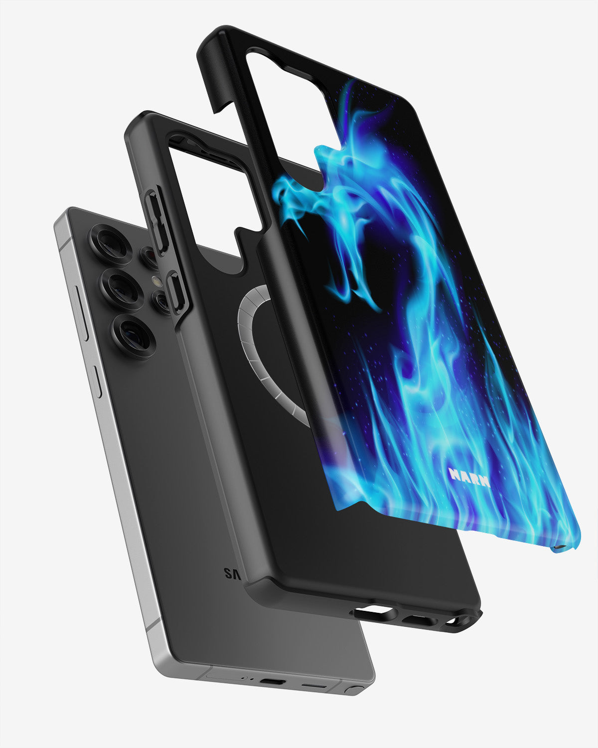 Samsung Galaxy S24 Ultra Tough Case – Blue Flames Dragon - View 2