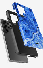 Samsung Galaxy S24 Ultra Tough Case – Blue Vintage - View 2
