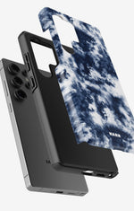 Samsung Galaxy S24 Ultra Tough Case – Tie Dye Blue - View 2
