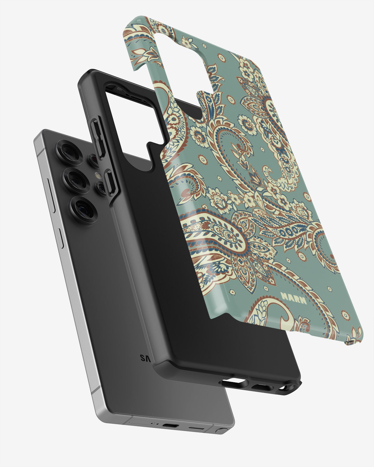 Samsung Galaxy S24 Ultra Tough Case – Paisley Green - View 2