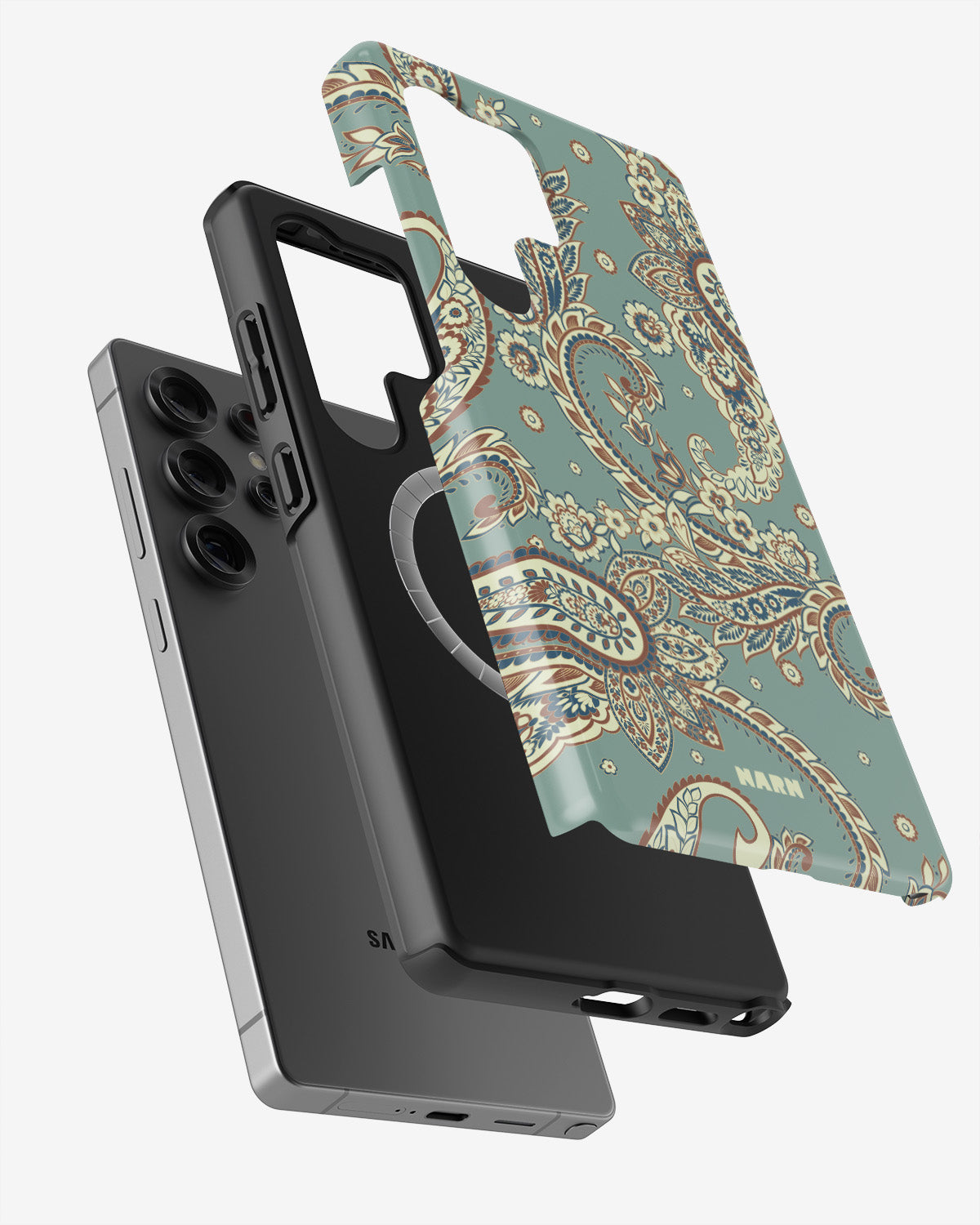 Samsung Galaxy S24 Ultra Tough Case – Paisley Green - View 2