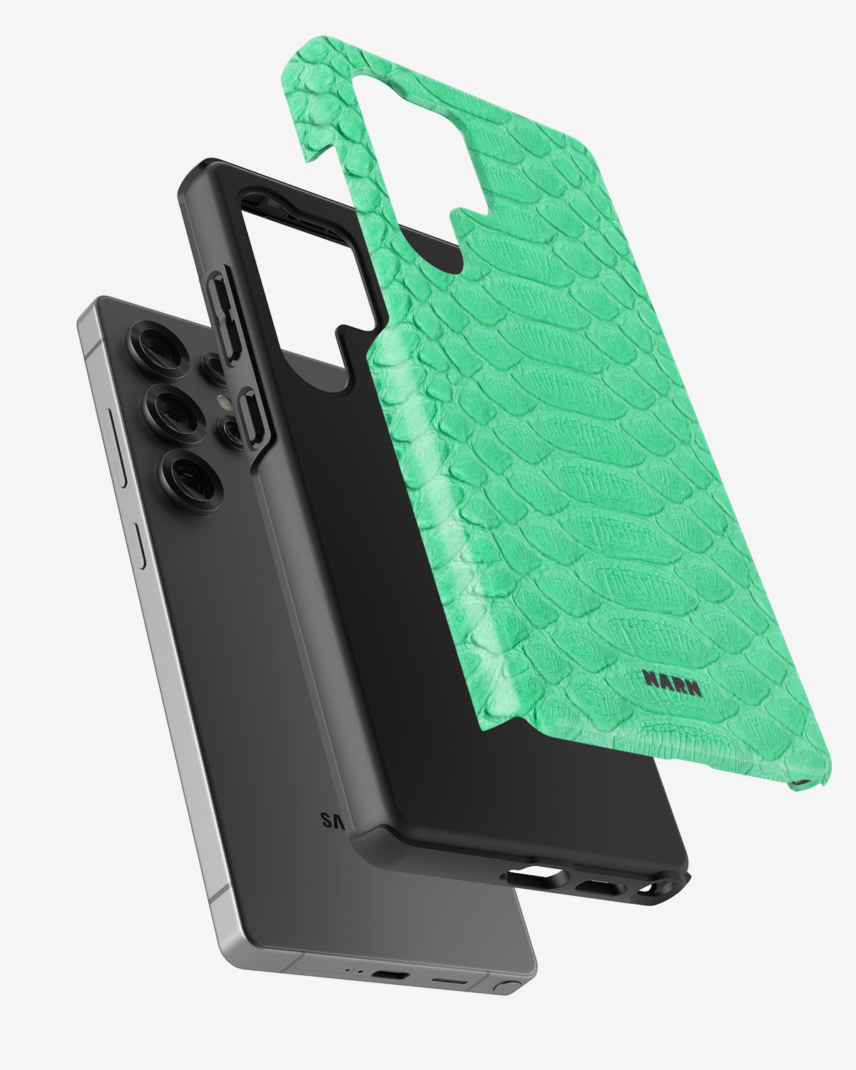 Samsung Galaxy S24 Ultra Tough Case – Turquoise Snake - View 2