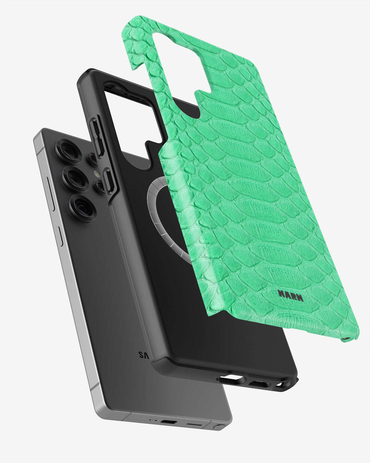 Samsung Galaxy S24 Ultra Tough Case – Turquoise Snake - View 2