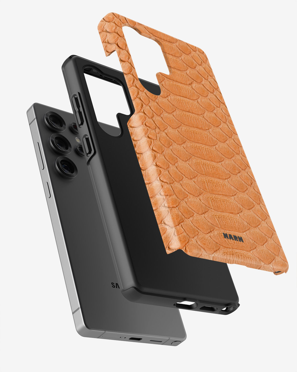 Samsung Galaxy S24 Ultra Tough Case – Orange Snake - View 2