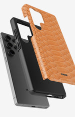 Samsung Galaxy S24 Ultra Tough Case – Orange Snake - View 2