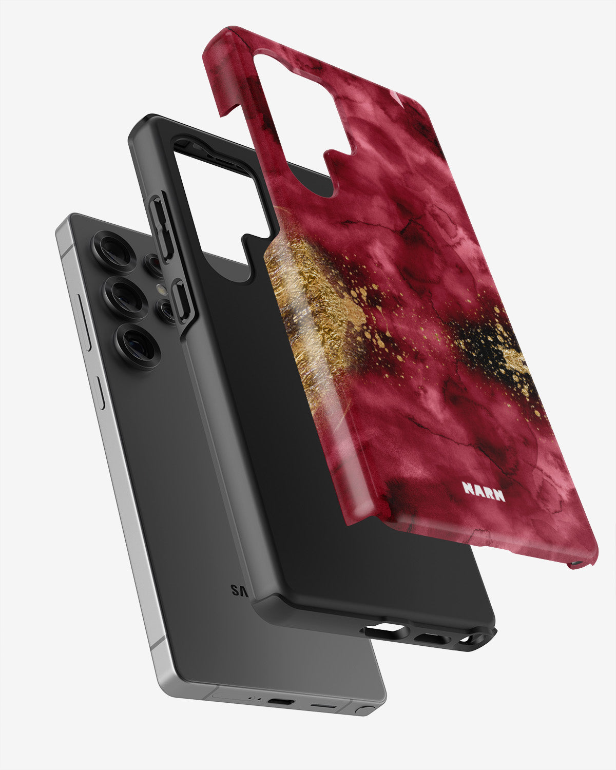 Samsung Galaxy S24 Ultra Tough Case – Burgendy Shimmer - View 2