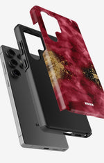 Samsung Galaxy S24 Ultra Tough Case – Burgendy Shimmer - View 2