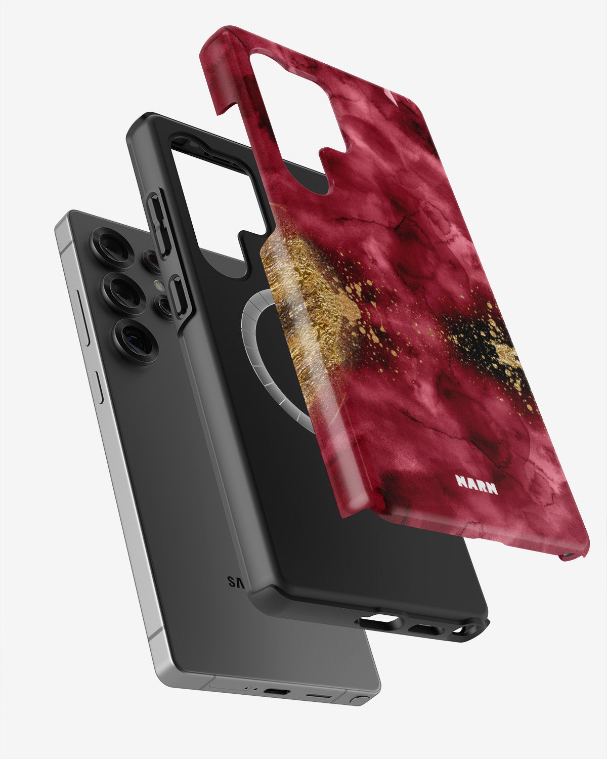 Samsung Galaxy S24 Ultra Tough Case – Burgendy Shimmer - View 2