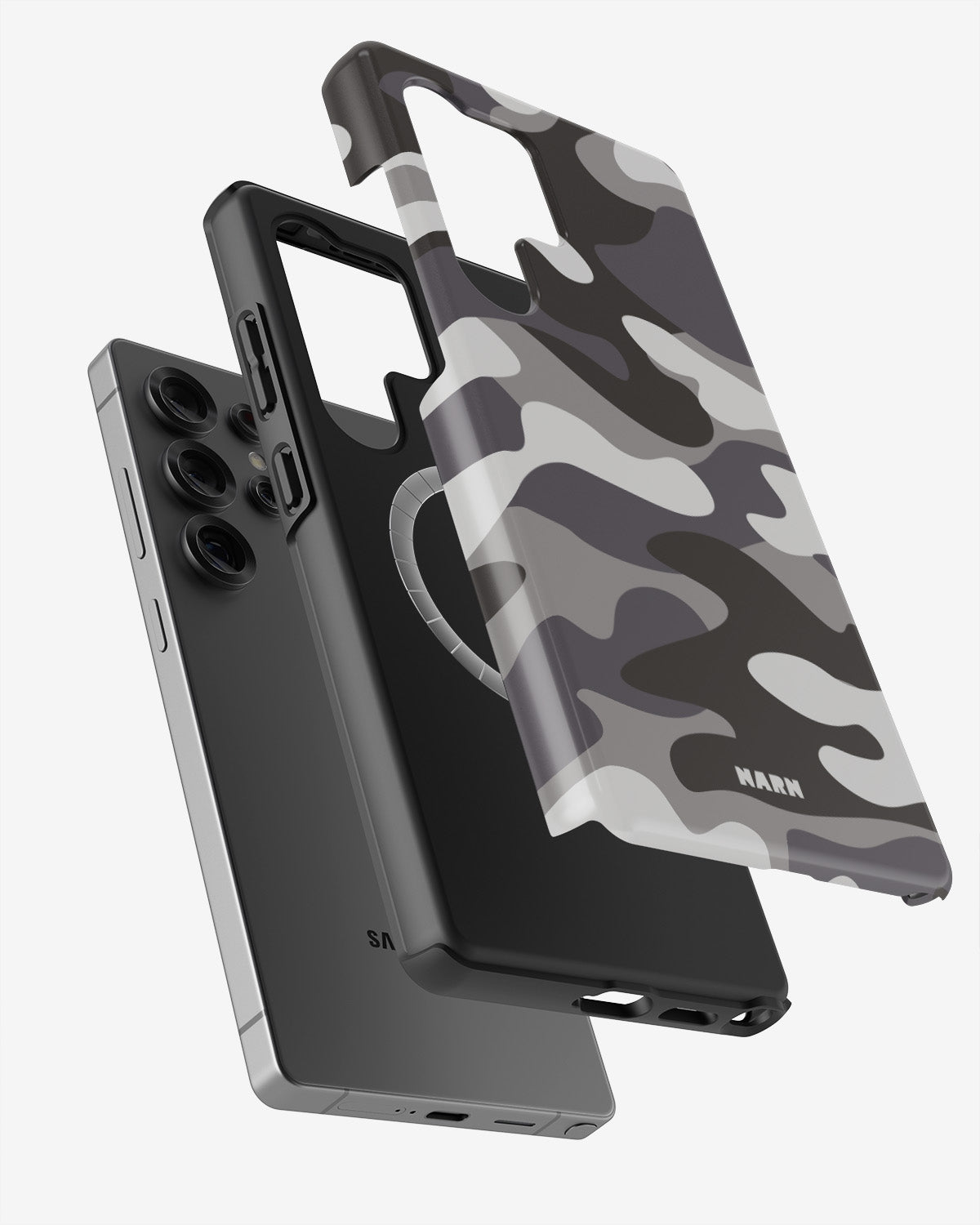 Samsung Galaxy S24 Ultra Tough Case – Grey Camo - View 2